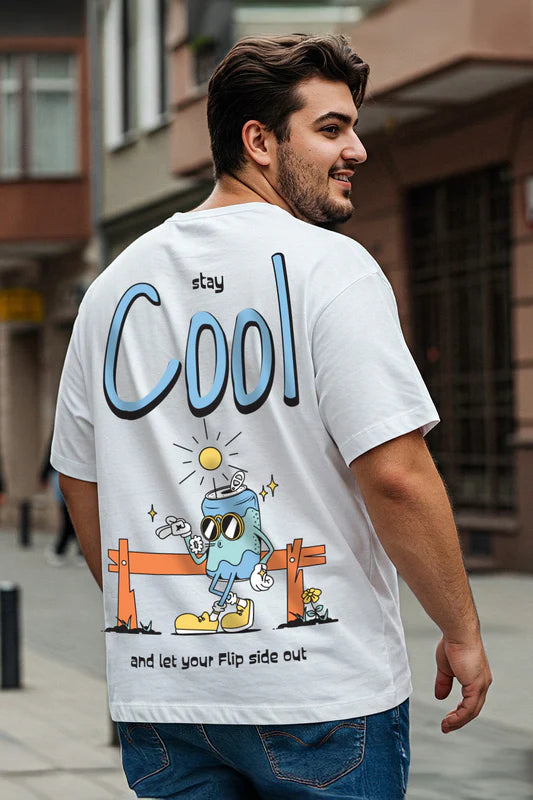 Stay Cool Back Graphic Plus Size Printed T-shirt