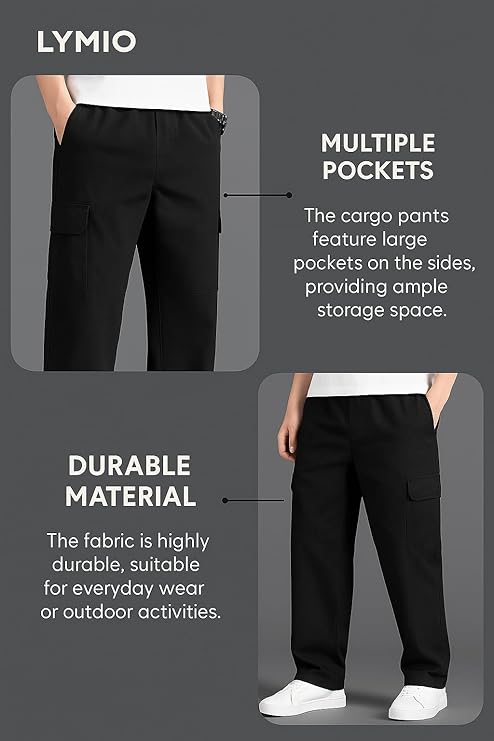 Men Cargo Pants With Breathable Durable Fabric