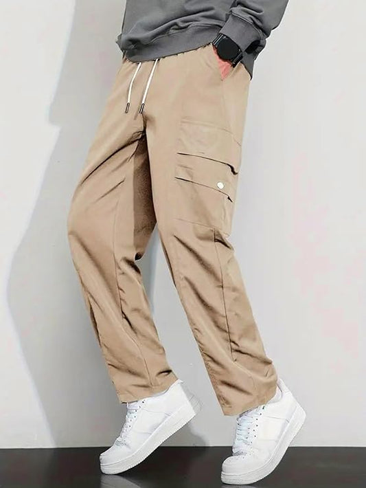 Men Cargo Pants With Relaxed Fit Utility Cargos