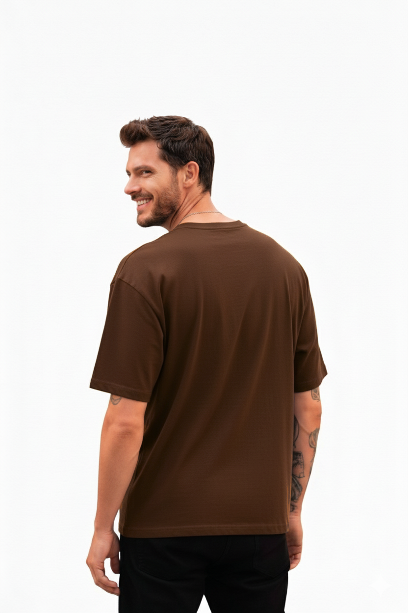 OVERSIZE BROWN T-SHIRT