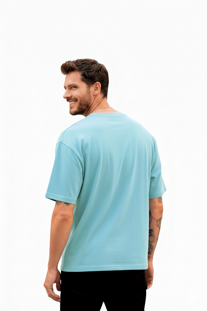OVERSIZE ICE BLUE T-SHIRT