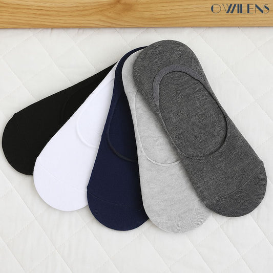 No Show Cotton Socks for Men & Women | Comfortable Daily Wear (Pack of 5)