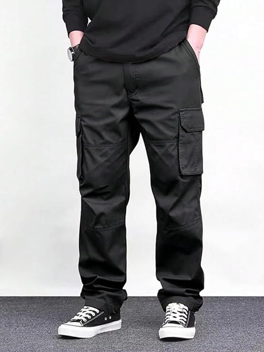 Men Cargo 100% Cotton - Relaxed -  Breathable -  Casual -Pants