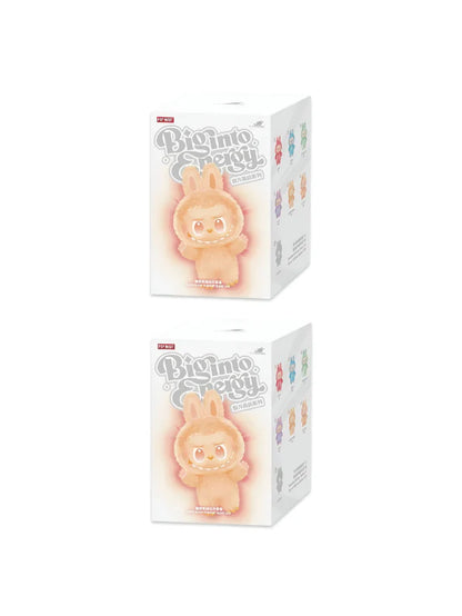 Pack Of 2 Set - Blind Box - Official Authentic Barcoded Pop Mart Labubu Plush – Limited-Edition Fuzzy Bunny‑Eared Monster - Big Into Energy Collection