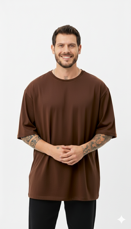 OVERSIZE BROWN T-SHIRT