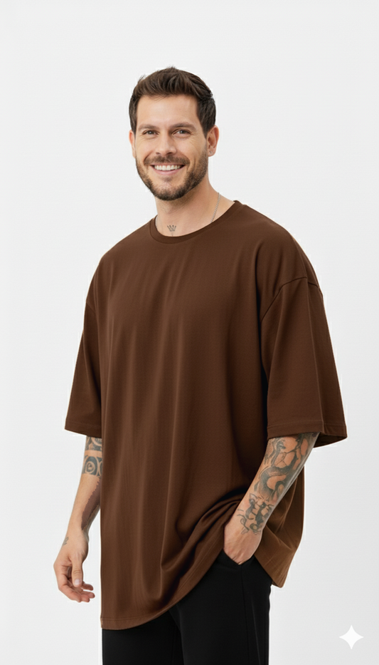 OVERSIZE BROWN T-SHIRT