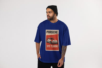 PORSCHE NAVYBLUE OVERSIZE T-SHIRT