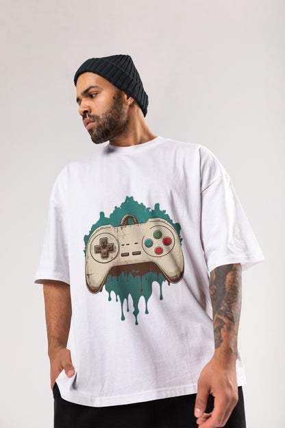 GAME WHITE OVERSIZE T-SHIRT