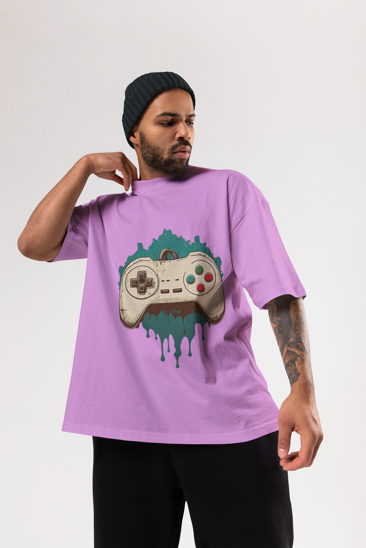 GAME LAVANDER OVERSIZE T-SHIRT