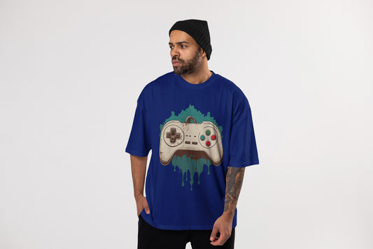 GAME NAVYBLUE OVERSIZE T-SHIRT