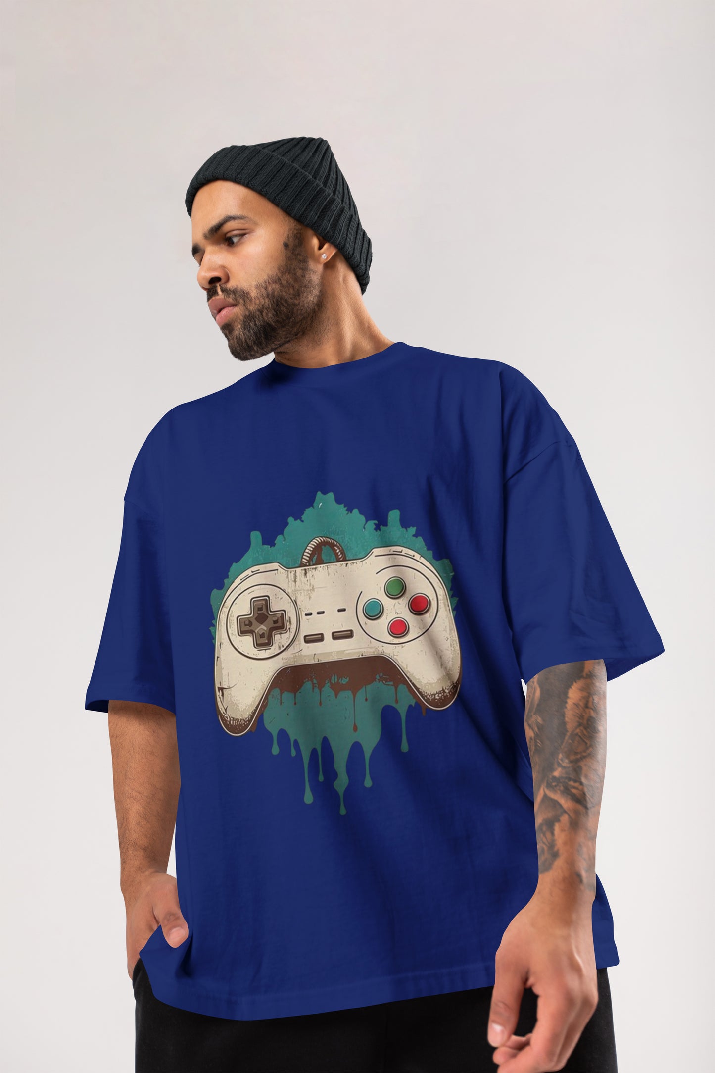 GAME NAVYBLUE OVERSIZE T-SHIRT