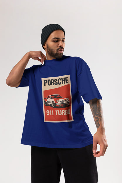 PORSCHE NAVYBLUE OVERSIZE T-SHIRT
