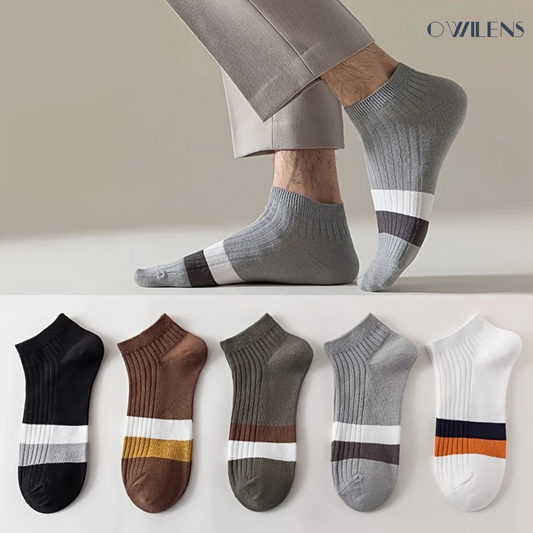 OWILENS Men's Cotton Ankle Socks | (Pack of 5)